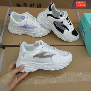 Giày thể thao nữ độn đế thoáng khí K211