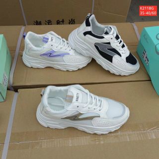 Giày thể thao nữ độn đế thoáng khí K211