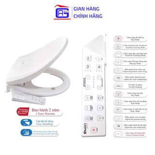 Thiết Bị Vệ Sinh Hyundae Bidet HB-220 - 02 Vòi Phun Tiện Dụng Với Bản Điều Khiển Điện Tử Cảm Biến