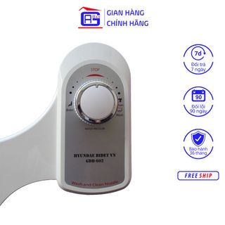 Thiết Bị Vệ Sinh Hyundae Bidet GDB-602 Thiết Kế Thông Minh  Nút Xoay Điều Khiển - 02 Vòi Phun