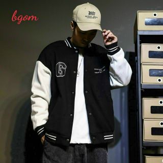 Áo khoác bomber nỉ nút logo G form dưới 70kg đẹp
