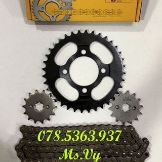 Bộ KONO dĩa, xích (sên), nhông phay Honda Dream - Future