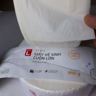 Giấy vệ sinh cuộn lớn Choice L 600g CL600 Lotte thần thánh Hỏa tốc TPHCM