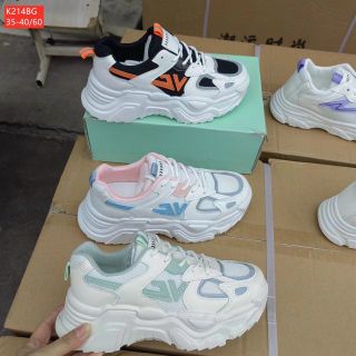 Giày thể thao nữ độn đế thoáng khí K214