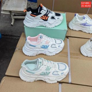 Giày thể thao nữ độn đế thoáng khí K214