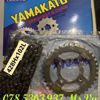 Bộ YAMAKATO dĩa, xích (sên), nhông phay Honda Dream - Future