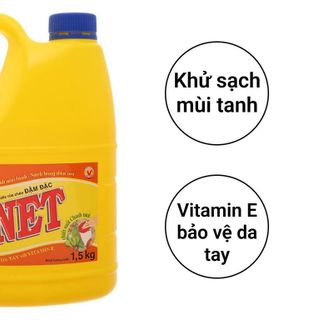 NƯỚC RỬA CHÉN NET ĐẬM ĐẶC TRÀ XANH 1.5KG