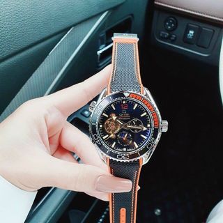 ĐỒNG HỒ OMEGA CƠ NAM CAO SU TRUNG CẤP