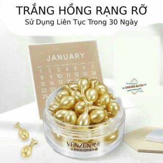 VIÊN SERUM VENZEN DƯỠNG TRẮNG, PHỤC HỒI LÀN DA HƯ TỔN CỦA BẠN