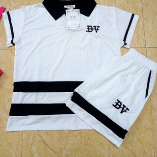bộ áo polo quần đùi kiều dáng thể thao chất su dầy đẹp, fom 58kg quay đầu.