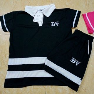 bộ áo polo quần đùi kiều dáng thể thao chất su dầy đẹp, fom 58kg quay đầu.
