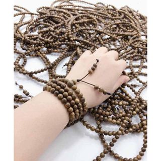Chuỗi tràng 108 hạt trầm hương tốc Quảng Nam dầu già, tiện hạt tròn đều giá buôn sỉ