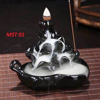 Thác khói trầm hương dùng xông đốt trầm nụ cháy khói ngược giá sỉ - bán buôn