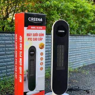 Máy Sưởi Gốm Cao Cấp CREEN Có Điều Khiển - Tự Động Ngắt Khi Nghiêng Đổ - Không Khô Da - Không Lóa Mắt