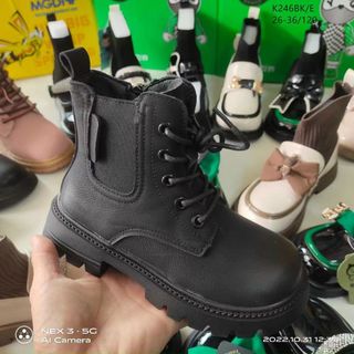 Giày boots trẻ em cổ chun co giãn thoải mái K246