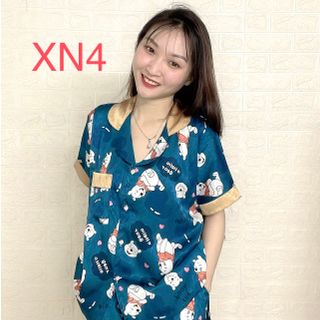 Chuyên sỉ, lẻ bộ đồ ngủ Pijama, Vải Lụa Xước hàng loại 1 đẹp siêu cấp, vải dày mặc thoáng mát, co dãn thoải mái XN4