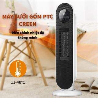 Máy Sưởi Gốm Cao Cấp CREEN Có Điều Khiển - Tự Động Ngắt Khi Nghiêng Đổ - Không Khô Da - Không Lóa Mắt