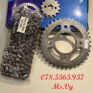 Bộ YAMAKATO dĩa, xích (sên), nhông phay Honda Wave RS