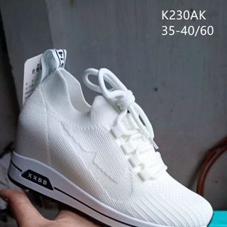 Giày thể thao nữ màu trắng chất da mềm êm chân K231