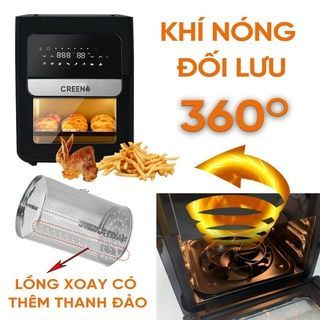 Nồi chiên không dầu Creen 12L AG86B new 2022- Chức Năng Sấy Hoa Quả