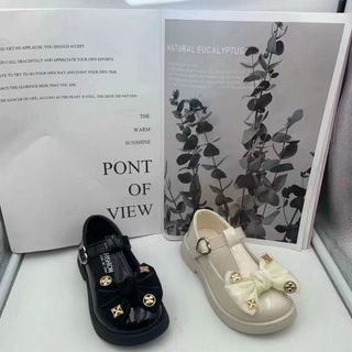 Giày búp bê trẻ em da mềm đính đá đẹp F013
