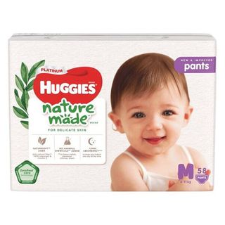 TÃ QUẦN CAO CẤP HUGGIES NATMADE (HUG TRẮNG) (M58, L44, XL38, XXL26) -(3 bịch/thùng) giá sỉ