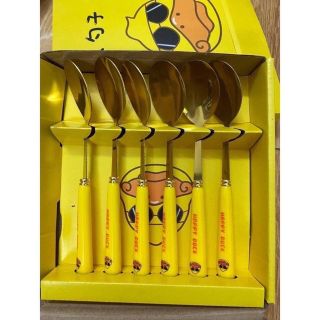 Bộ 6 thìa vịt Duck mạ vàng, set 6 thìa mạ vàng cao cấp