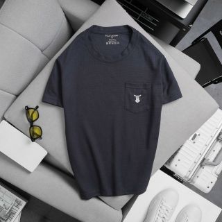 T shirt cổ tròn phối túi DEER