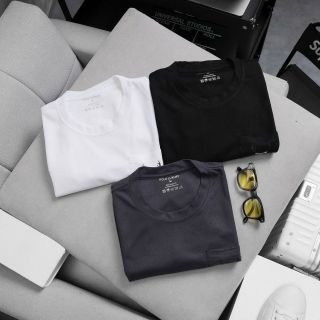 T shirt cổ tròn phối túi DEER