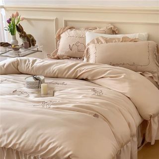 Tencel thêu thỏ RABBIT cực kỳ đáng yêu