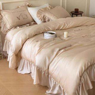Tencel thêu thỏ RABBIT cực kỳ đáng yêu