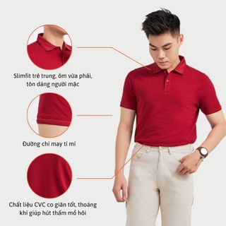 COMBO ÁO POLO NAM MÀU ĐỎ SỈ SỐ LƯỢNG LỚN