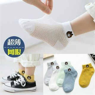 Set 5 đôi tất lưới gấu con cho trẻ 6 tháng-4 tuổi