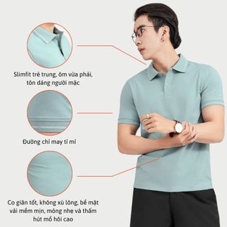 COMBO ÁO POLO NAM XANH NHẠT SỈ SỐ LƯỢNG LỚN