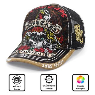 Mũ thêu thương hiệu King Caps Đại Bàng Đầu Lâu Hoa Hồng giá sỉ