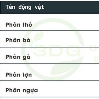 Phân thỏ hữu cơ hoai mục 3DG