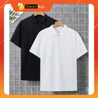 Áo cổ bẻ polo trơn nam nữ chất cá sấu poly thái 4 chiều thoáng mát