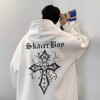 Áo hoodie logo in skater boy form dưới 70kg