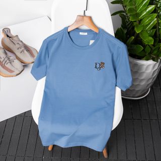 Áo thun nam cao cấp, áo thun cổ tròn nam, Chất thun 100% cotton 4c xịn - Logo thêu cực đẹp size từ 55kg - 85kg