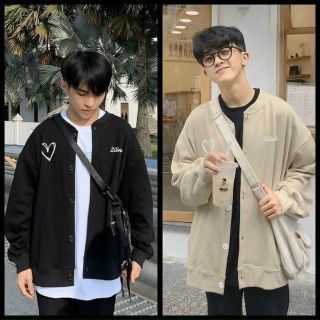 Áo khoác cardigan logo tim 20inch form đẹp