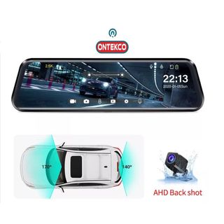 Camera hành trình ô tô ONTEKCO KG10 màn hình 10 inh, Full HD 1080p gương , ghi hình trước sau- Bảo hành 12 tháng giá sỉ