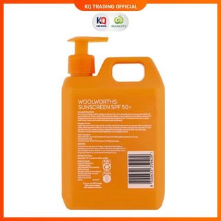 Kem chống nắng phổ rộng WOOLWORTHS SUNSCREEN SPF 50+ Everyday Lotion 1L