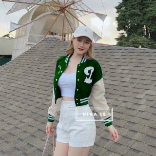 Áo khoác crotop kiểu bomber logo D