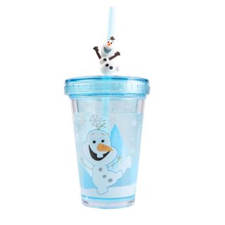 Ly pha lê 2 lớp có ống hút Disney