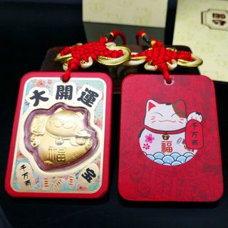 Bao Lì Xì Mạ Vàng Mèo Thần Tài mới