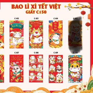 Lì xì truyền thống mẫu mới 2023 sẵn sll mẫu mã đa dạng giá rẽ nhất thị trường