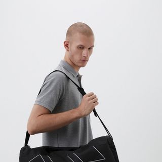 Túi trống, túi đeo chéo cao cấp nam, Chất liệu 100% polyester chống thấm - Có Ngăn giày riêng biệt size | 40cm x 25cm x 23cm
