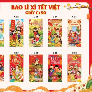 Lì xì truyền thống mẫu mới 2023 sẵn sll mẫu mã đa dạng giá rẽ nhất thị trường