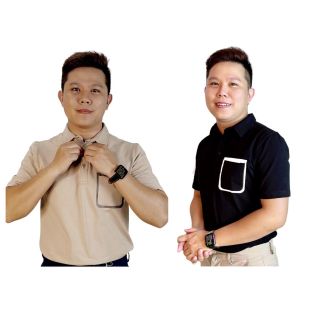 Áo polo nam thêu/ in/ túi 3 màu 4 size