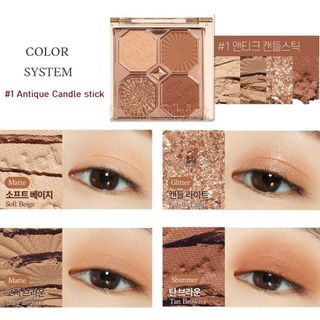 Phấn mắt 4 ô water belibe